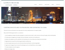 Tablet Screenshot of continuumscotland.com